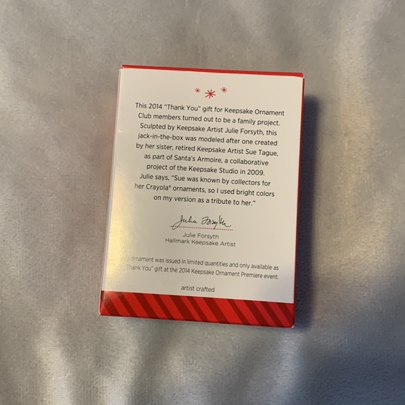 Hallmark a springy surprise elf Jack in the box keepsake 2014 NIB ornament - Picture 2 of 4